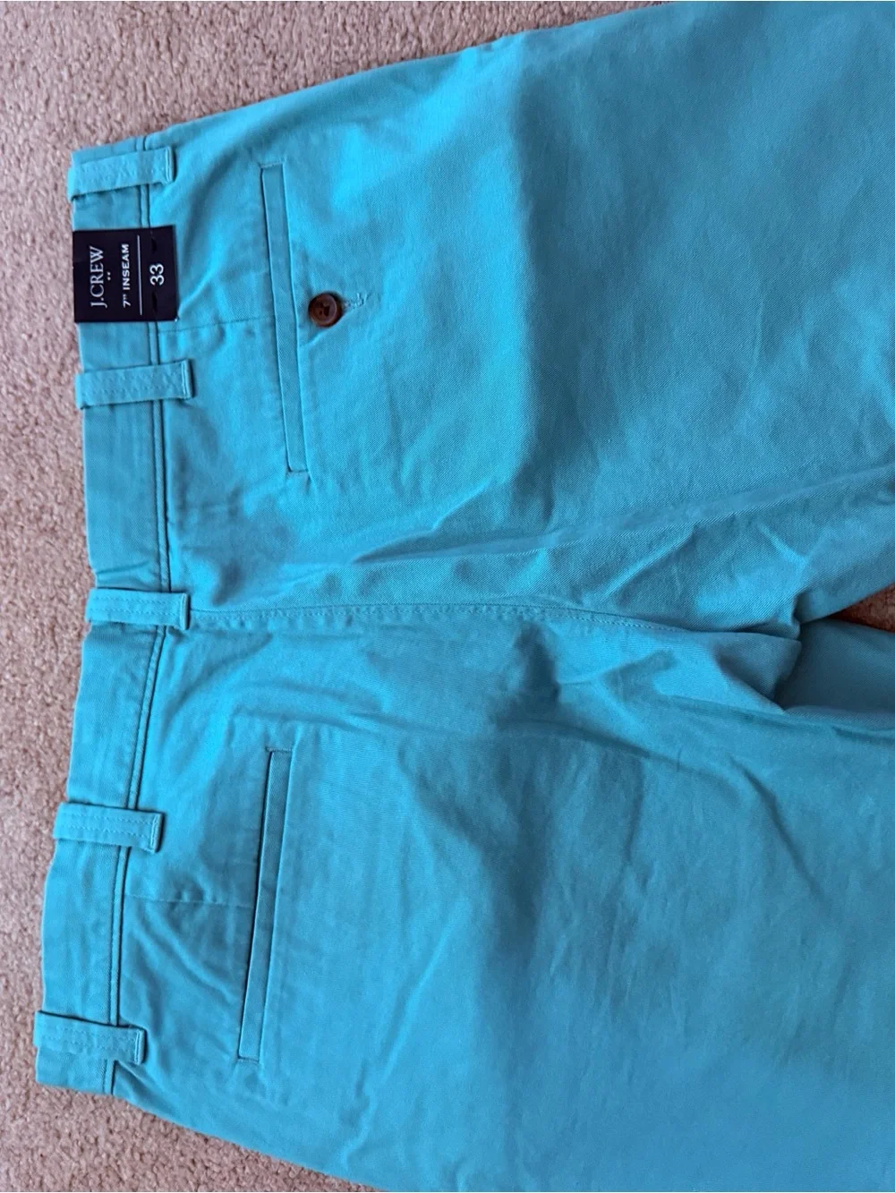 J. Crew Men's Turquoise Flat Front Shorts